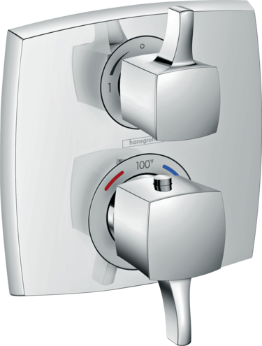Hansgrohe - Ecostat Classic Thermostatic Trim with Volume Control, Square