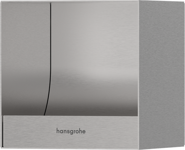 Hansgrohe - XtraStoris Original Recessed Toilet Paper Holder 6 x 6 x 5.5 Inch