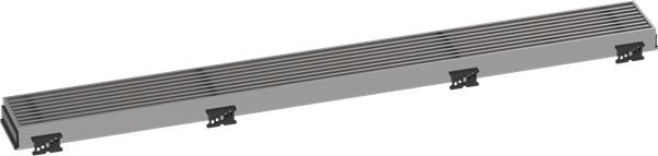 Hansgrohe - RainDrain Match Trim Broadwalk 27 5/8 Inch with Height Adjustable Frame