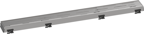 Hansgrohe - RainDrain Match Trim Classic 27 5/8 Inch with Height Adjustable Frame