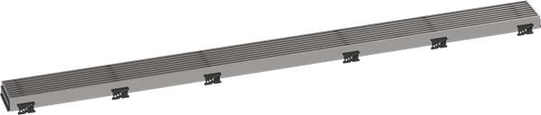 Hansgrohe - RainDrain Match Trim Boardwalk 39 3/8 Inch with Height Adjustable Frame