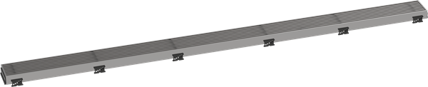 Hansgrohe - RainDrain Match Trim Boadwalk 47 1/4 Inch with Height Adjustable Frame