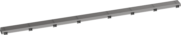 Hansgrohe - RainDrain Match Trim 59 Boardwalk 1/8 Inch with Height Adjustable Frame