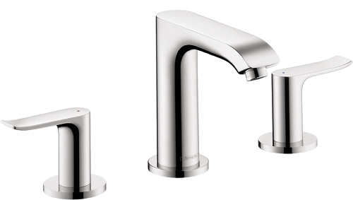 Hansgrohe - Metris Widespread Faucet 100 with Pop-Up Drain, 0.5 GPM