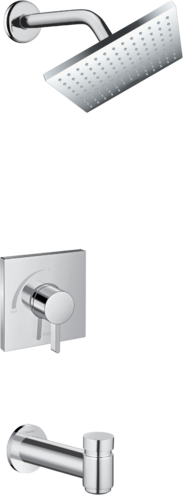 Hansgrohe - Vernis Shape Pressure Balance Tub/Shower Set, 1.75 GPM