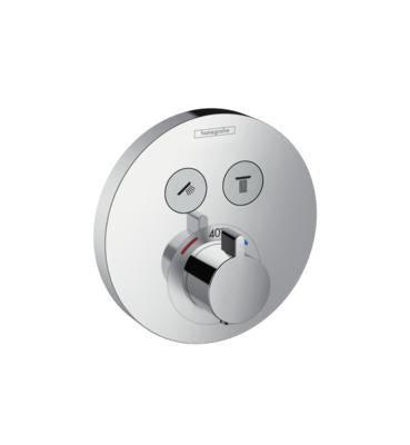 Hansgrohe - ShowerSelect S Thermostatic Trim for 2 Functions, Round