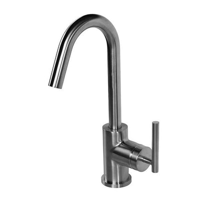 Lacava - Cigno Deck-Mount Single-Hole Faucet With A Goose-Neck Swiveling Spout, One Lever Handle, And A Pop-Up Drain