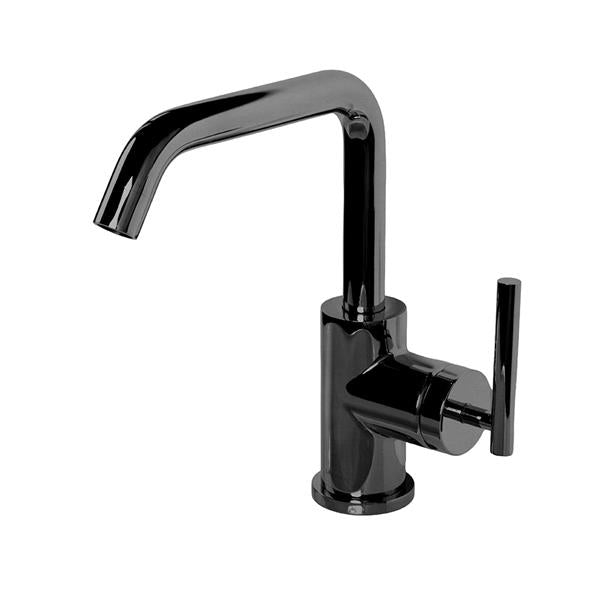 Lacava - Cigno Deck-Mount Single-Hole Faucet With A Squared-Gooseneck Swiveling Spout, One Lever Handle, And A Pop-Up Drain