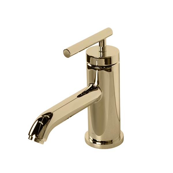 Lacava - Cigno Deck-Mount Single-Hole Faucet With A Pop-Up And Lever Handle