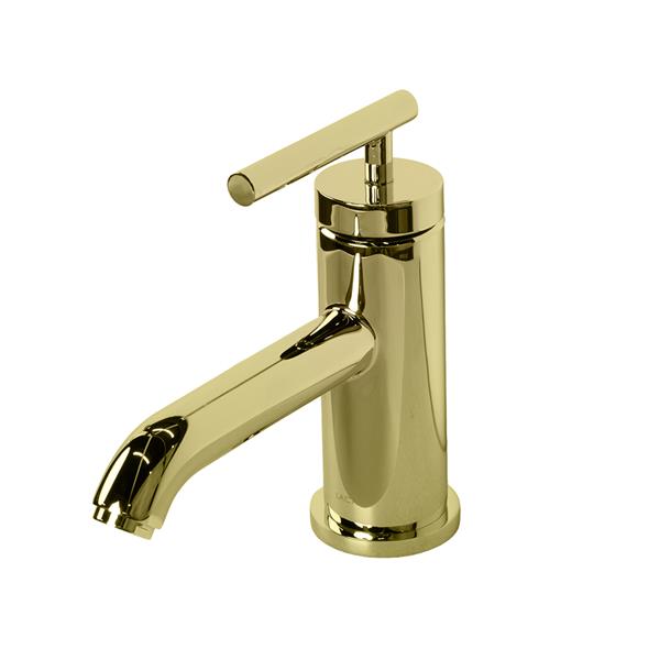 Lacava - Cigno Deck-Mount Single-Hole Faucet With A Pop-Up And Lever Handle