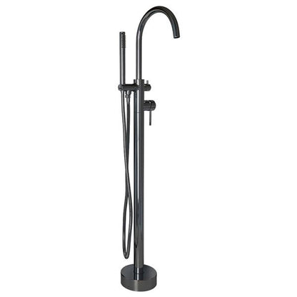 Lacava - Cigno Floor-Standing Tub Filler 37 1/4 InchH With One Lever Handle, Two-Way Diverter