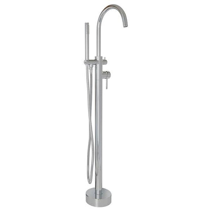 Lacava - Cigno Floor-Standing Tub Filler 37 1/4 InchH With One Lever Handle, Two-Way Diverter