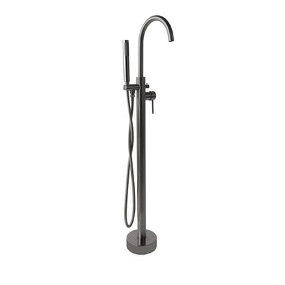 Lacava - Cigno Floor-Standing Tub Filler 37 1/4 InchH With One Lever Handle, Two-Way Diverter