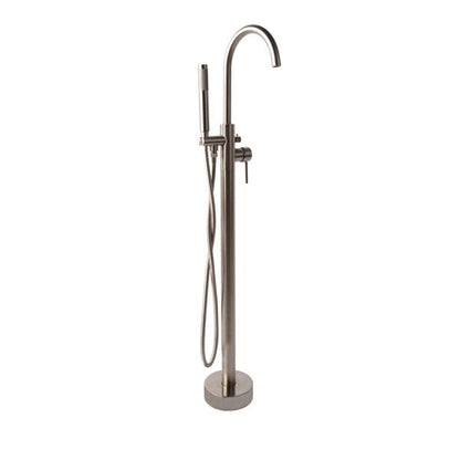 Lacava - Cigno Floor-Standing Tub Filler 37 1/4 InchH With One Lever Handle, Two-Way Diverter