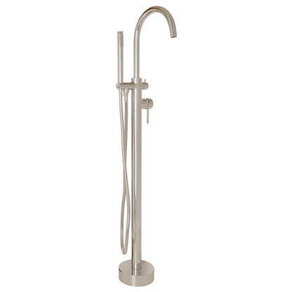 Lacava - Cigno Floor-Standing Tub Filler 37 1/4 InchH With One Lever Handle, Two-Way Diverter