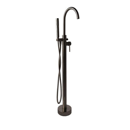 Lacava - Cigno Floor-Standing Tub Filler 37 1/4 InchH With One Lever Handle, Two-Way Diverter