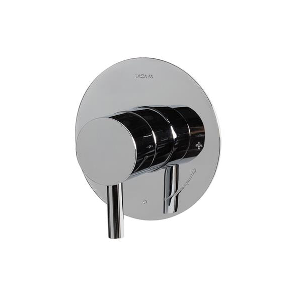 Lacava - Cigno Cigno Trim - Built-In Progressive Pressure Balancing Mixer With A Lever Handle And Round Backplate