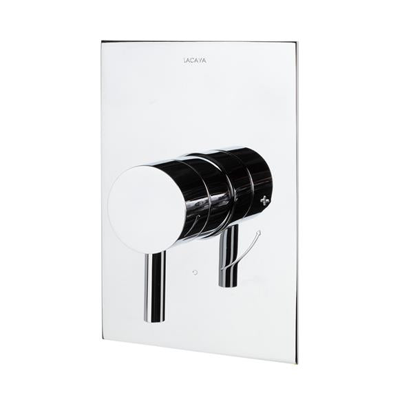 Lacava - Cigno Cigno Trim - Built-In Progressive Pressure Balancing Mixer With A Lever Handle And Rectangular Backplate