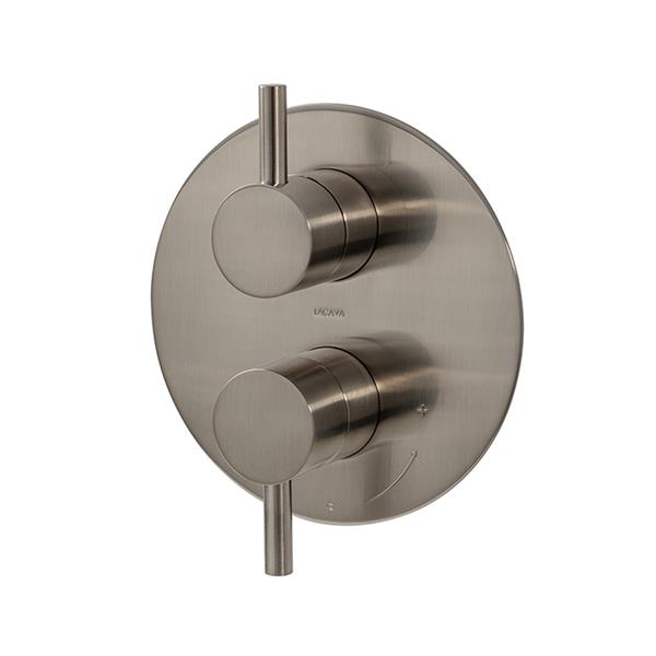 Lacava - Cigno Trim, Non-Sharing, Built-In Progressive Pressure Balancing Mixer With 2-Way Diverter