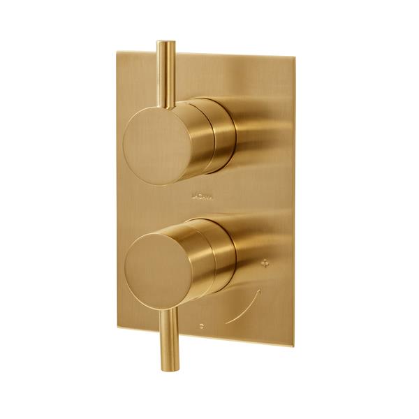 Lacava - Cigno Trim, Non-Sharing, Built-In Progressive Pressure Balancing Mixer With 2-Way Diverter