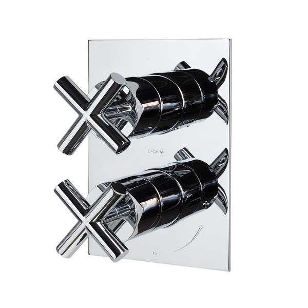 Lacava - Cigno Trim, Sharing, Built-In Progressive Pressure Balancing Mixer With 2-Way Diverter