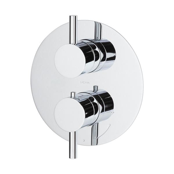 Lacava - Cigno Trim Only - Non-Sharing, Thermostatic Valve W/2 Way Diverter + Off, Gpm 8.5 (60Psi)