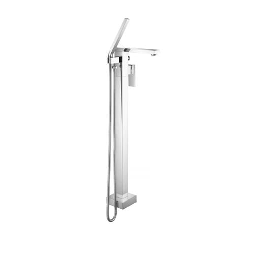 Flusso - Freestanding Floor Mount Bathtub / Tub Filler With Hand Shower