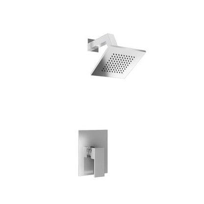 Flusso - Single Output Shower Set With Brass Shower Head & Arm
