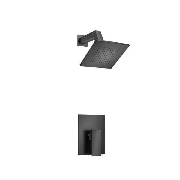 Flusso - Single Output Shower Set With Brass Shower Head & Arm