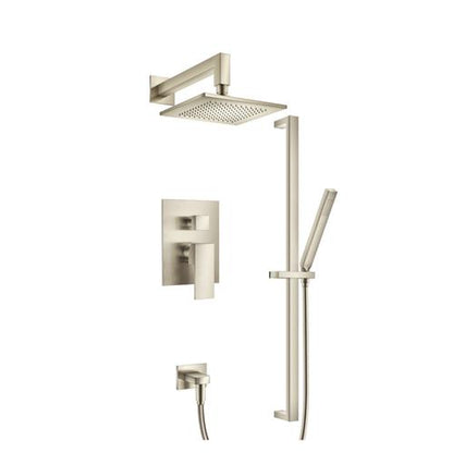 Isenberg - Two Output Shower Set With Shower Head, Hand Held And Slide Bar