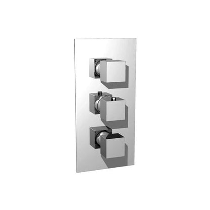 Flusso - 3/4 Inch Thermostatic Valve With Trim - 3 Output