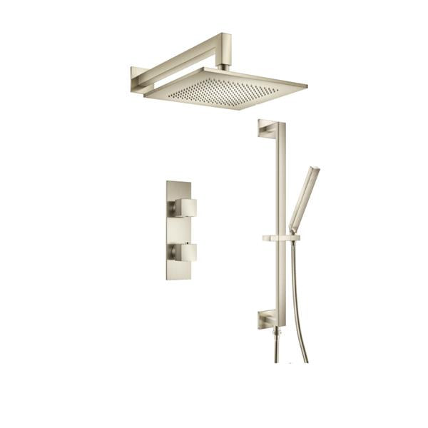 Isenberg - Two Output Shower Set With Shower Head, Hand Held And Slide Bar