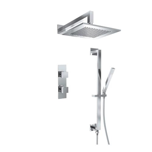 Isenberg - Two Output Shower Set With Shower Head, Hand Held And Slide Bar