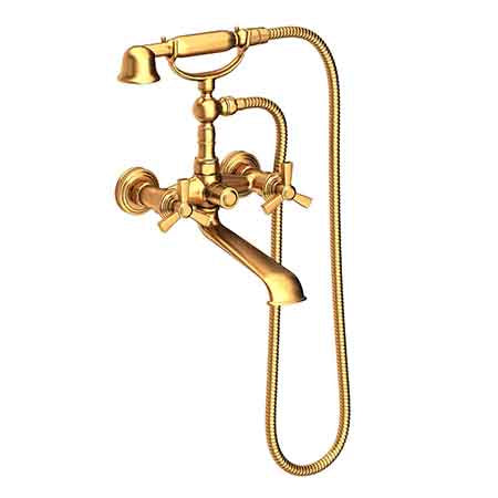 Newport Brass - Exposed Tub & Hand Shower Set - Wall Mount