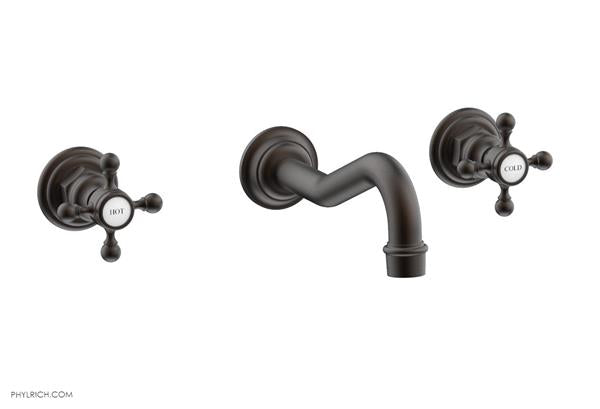 Phylrich - Henri Wall Lavatory Set With - Cross Handles