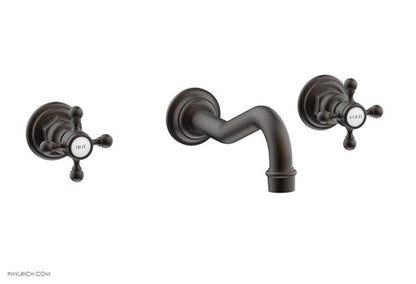 Phylrich - Henri Wall Lavatory Set With - Cross Handles