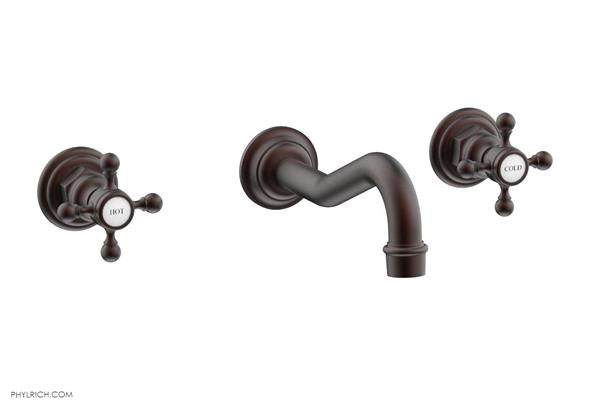 Phylrich - Henri Wall Lavatory Set With - Cross Handles
