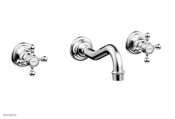Phylrich - Henri Wall Lavatory Set With - Cross Handles