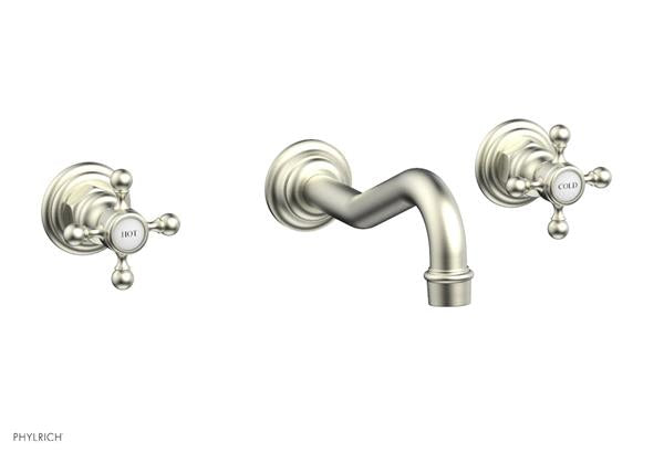 Phylrich - Henri Wall Lavatory Set With - Cross Handles