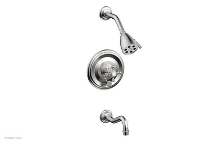 Phylrich - Henri Pressure Balance Tub and Shower Set - Cross Handle