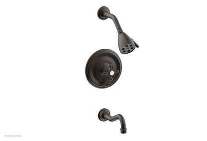 Phylrich - Henri Pressure Balance Tub and Shower Set - Cross Handle