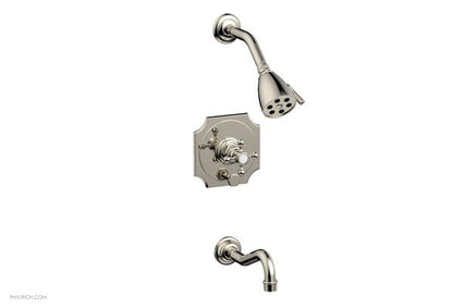 Phylrich - Henri Pressure Balance Tub and Shower Set - Cross Handle