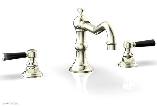 Phylrich - Henri Deck Tub Set  - Marble Lever Handles