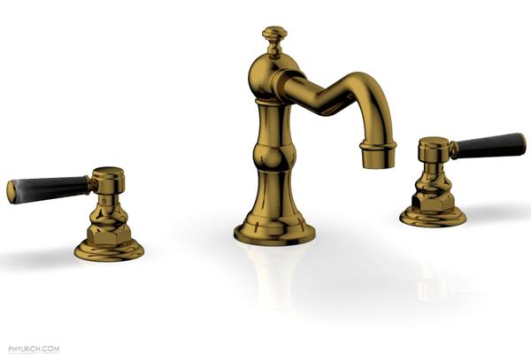 Phylrich - Henri Deck Tub Set  - Marble Lever Handles
