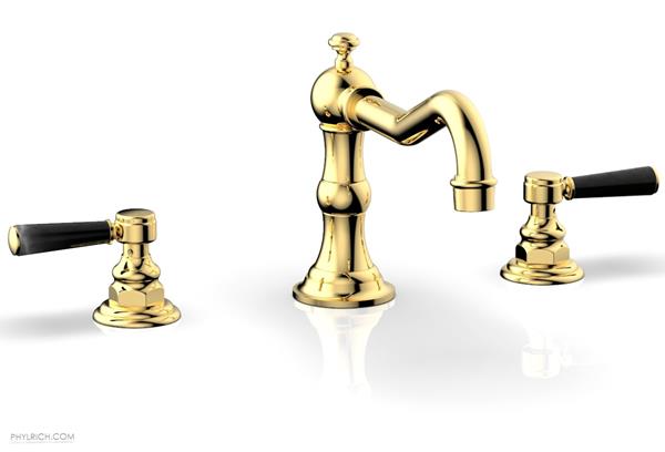 Phylrich - Henri Deck Tub Set  - Marble Lever Handles