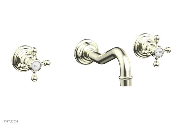 Phylrich - Henri Wall Mount Tub Set - Cross Handles