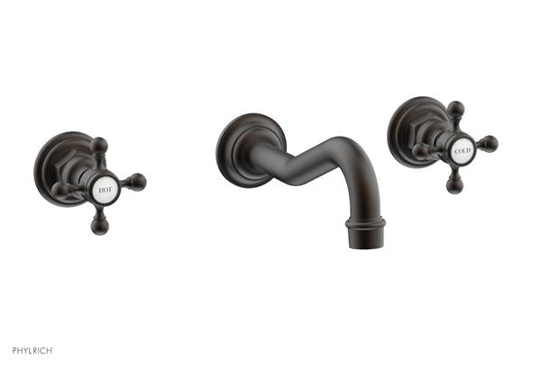 Phylrich - Henri Wall Mount Tub Set - Cross Handles
