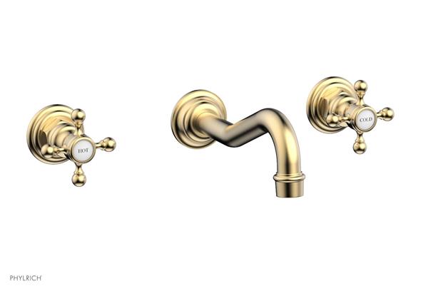 Phylrich - Henri Wall Mount Tub Set - Cross Handles
