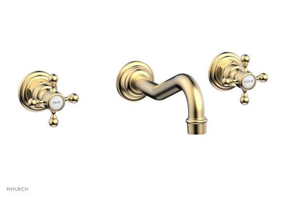 Phylrich - Henri Wall Mount Tub Set - Cross Handles