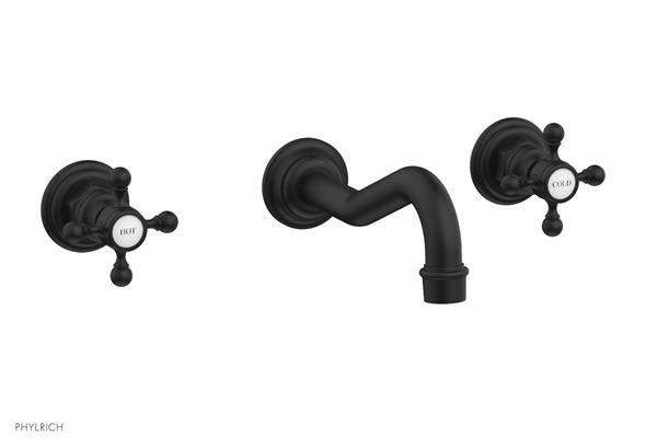 Phylrich - Henri Wall Mount Tub Set - Cross Handles